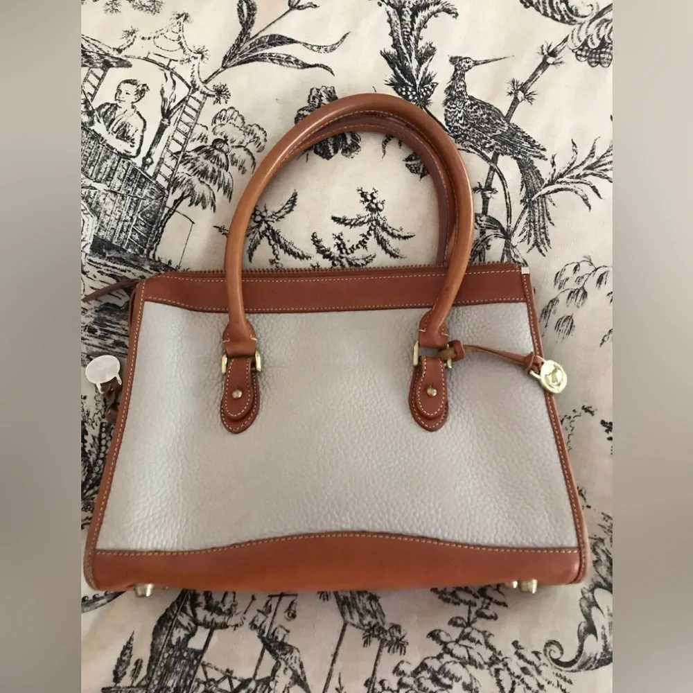 Dooney & Bourke Brown and Cream Shoulder Bag - Picture 2 of 3